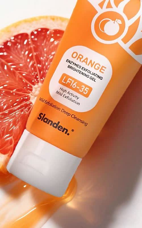 Slanden Orangen-Peeling-Gel – Enzym-Peeling für Gesicht & Körper, 50 g