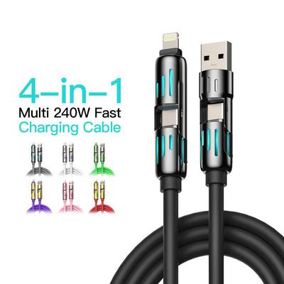 Superschnelles USB-C-Kabel, 240 W, 4 in 1, PD 6A